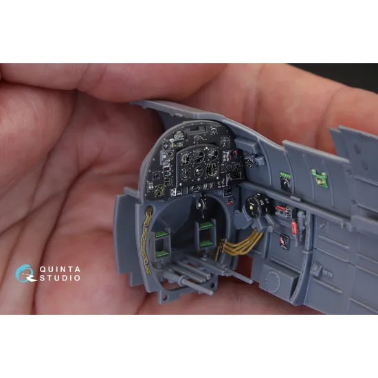 Quinta QD32020 - 1/32 3D Printed Coloured Interior for Spitfire Mk.XVl Tamiya Quinta QD32020 - 1/32 3D Printed Coloured Interior for Spitfire Mk.XVl Tamiya