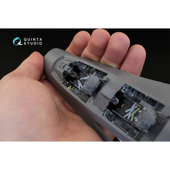Quinta QD32023 - 1/32 3D-Printed coloured interior for F-16D Academy kit
