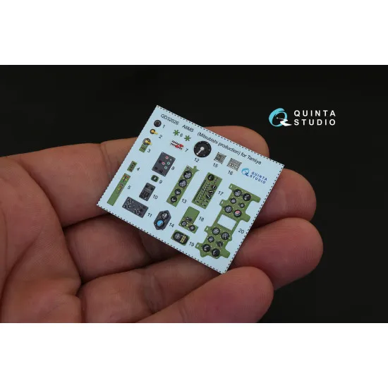 Quinta QD32026 - 1/32 3D Printed Coloured Interior for A6M5 Mitsubishi Tamiya