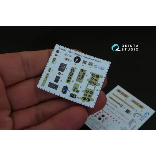 Quinta QD32027 - 1/32 3D-Printed Interior for A6M5 (Nakajima) (Tamiya kit)
