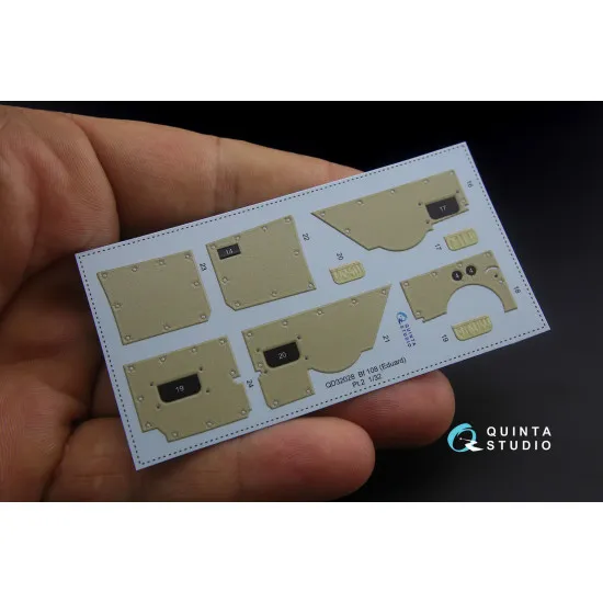 Quinta QD32028 - 1/32 3D-Printed coloured interior for Bf 108 Eduard kit