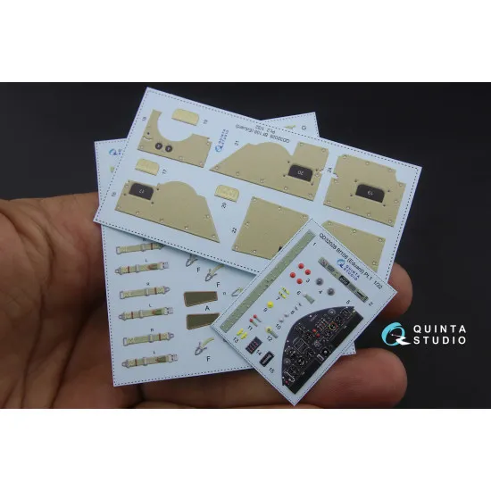 Quinta QD32028 - 1/32 3D-Printed coloured interior for Bf 108 Eduard kit