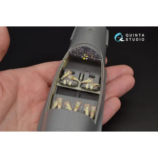 Quinta QD32028 - 1/32 3D-Printed coloured interior for Bf 108 Eduard kit