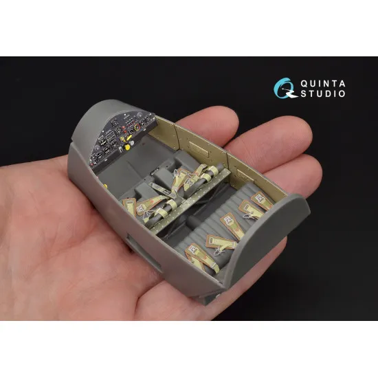 Quinta QD32028 - 1/32 3D-Printed coloured interior for Bf 108 Eduard kit