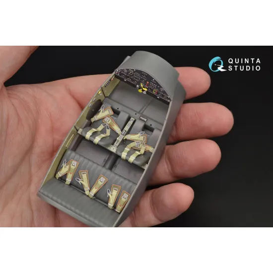 Quinta QD32028 - 1/32 3D-Printed coloured interior for Bf 108 Eduard kit