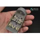Quinta QD32028 - 1/32 3D-Printed coloured interior for Bf 108 Eduard kit