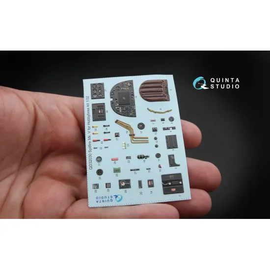 Quinta QD32030 - 1/32 3D-Printed Interior for Spitfire Mk.V (Hobbyboss kit)