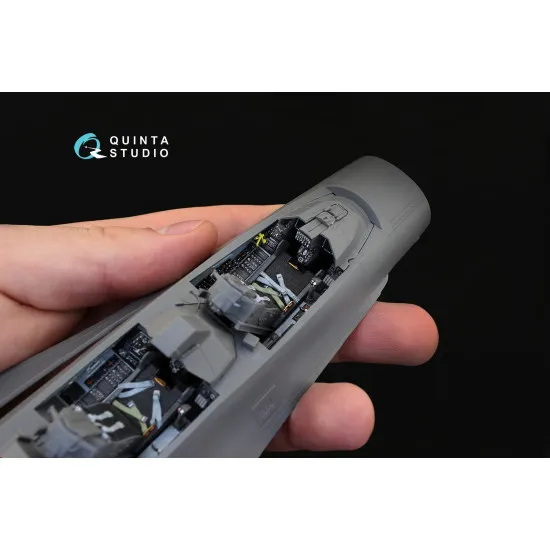 Quinta QD32031 - 1/32 3D-Printed and Coloured Interior for F-16I (Academy Kit)