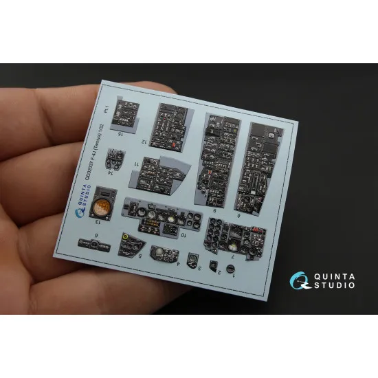 Quinta QD32037 - 1/32 3D Printed and Coloured Interior for F-4J Tamiya Kit