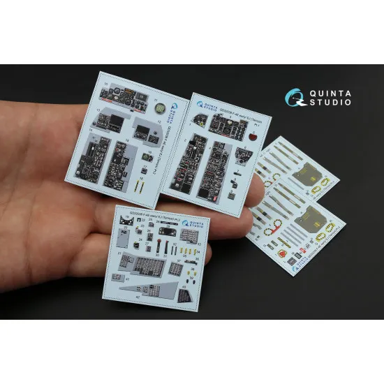 Quinta QD32038 - 1/32 3D-Printed interior for F-4E early/F-4EJ (Tamiya kit) Quinta QD32038 - 1/32 3D-Printed interior for F-4E early/F-4EJ (Tamiya kit)