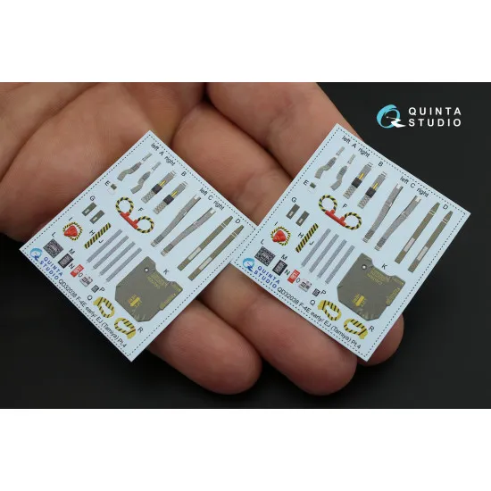 Quinta QD32038 - 1/32 3D-Printed interior for F-4E early/F-4EJ (Tamiya kit) Quinta QD32038 - 1/32 3D-Printed interior for F-4E early/F-4EJ (Tamiya kit)