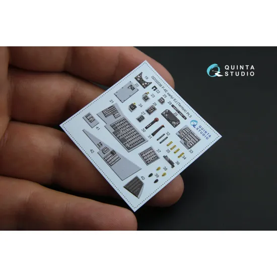 Quinta QD32038 - 1/32 3D-Printed interior for F-4E early/F-4EJ (Tamiya kit) Quinta QD32038 - 1/32 3D-Printed interior for F-4E early/F-4EJ (Tamiya kit)