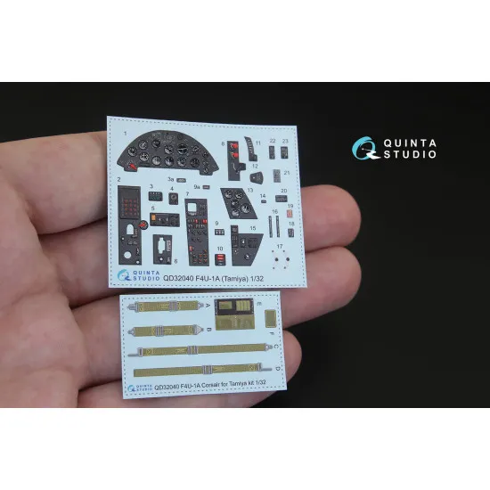 Quinta QD32040 - 1/32 3D-Printed Interior for F4U-1A Corsair (Tamiya)