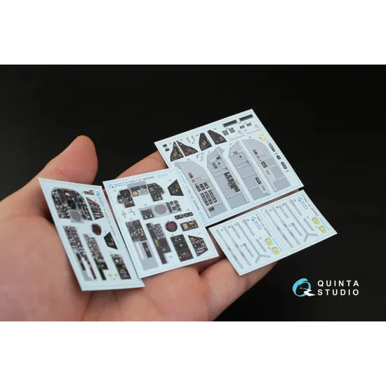 Quinta QD32042 - 1/32 3D-Printed & coloured Interior for F-105G (Trumpeter kit)