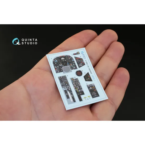 Quinta QD32042 - 1/32 3D-Printed & coloured Interior for F-105G (Trumpeter kit)
