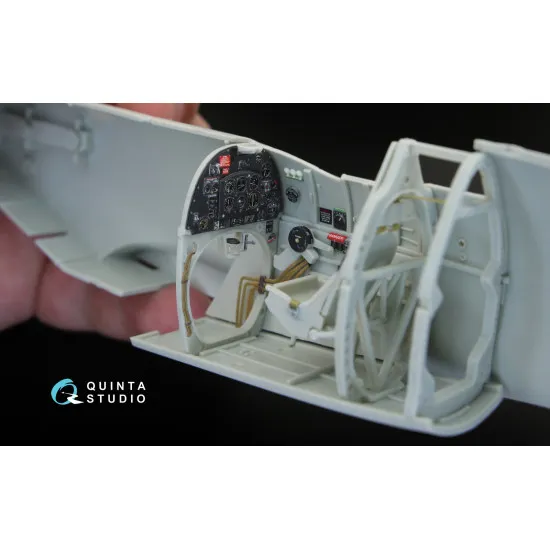 Quinta QD32044 - 1/32 3D Printed & Coloured Interior for Spitfire Mk. IX (Revell)