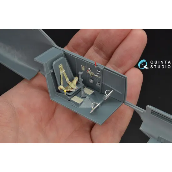 Quinta QD32048 - 1/32 3D-Printed coloured Interior for Bf 109E-3 Eduard kit