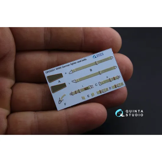 Quinta QD32049 - 1/32 3D-Printed coloured interior for Bf 109E-4 Eduard kit