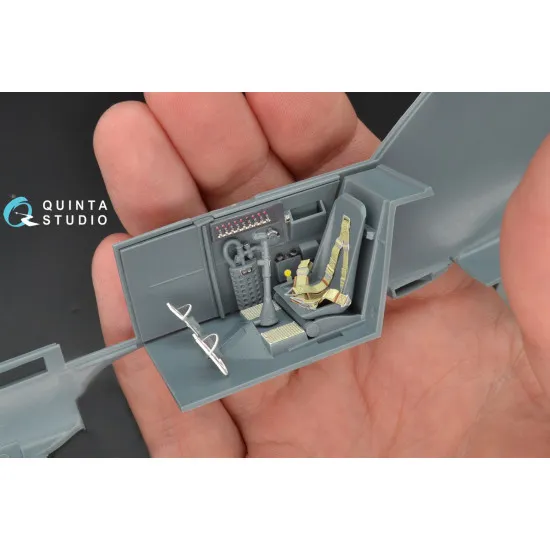 Quinta QD32049 - 1/32 3D-Printed coloured interior for Bf 109E-4 Eduard kit