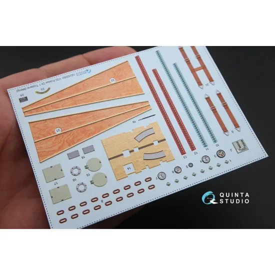 Quinta QD32050 - 1/32 3D-Printed & coloured interior for Fokker Dr.1 (Meng kit)