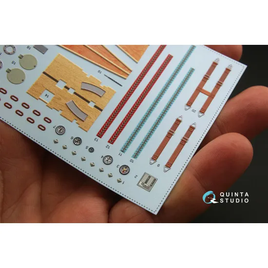 Quinta QD32050 - 1/32 3D-Printed & coloured interior for Fokker Dr.1 (Meng kit)