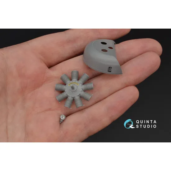 Quinta QD32050 - 1/32 3D-Printed & coloured interior for Fokker Dr.1 (Meng kit)