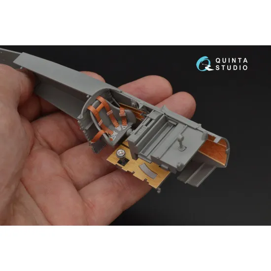 Quinta QD32050 - 1/32 3D-Printed & coloured interior for Fokker Dr.1 (Meng kit)