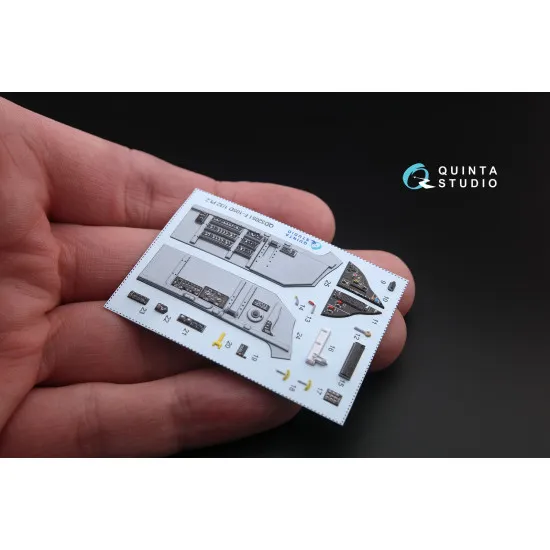 Quinta QD32051 - 1/32 3D-Printed & coloured interior for F-105D (Trumpeter kit)