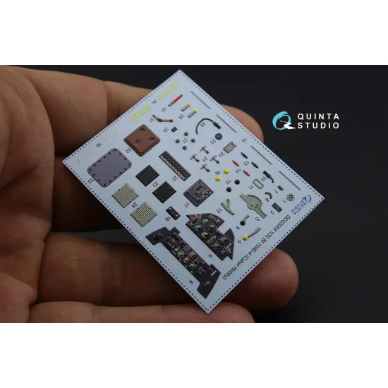 Quinta QD32053 - 1/32 3D-Printed interior for Bf 109E-4 (Cyber-hobby/Dragon kit)