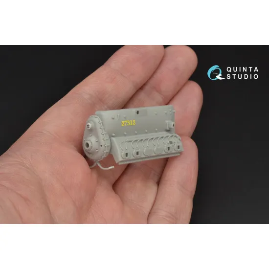 Quinta QD32053 - 1/32 3D-Printed interior for Bf 109E-4 (Cyber-hobby/Dragon kit)