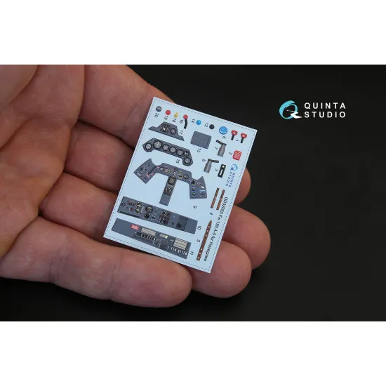 Quinta QD32055 - 1/32 3D-Printed coloured Interior for FW 190A-5 Hasegawa