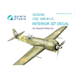Quinta QD32056 - 1/32 3D-Printed Interior for IAR - 81C (Special Hobby kit)