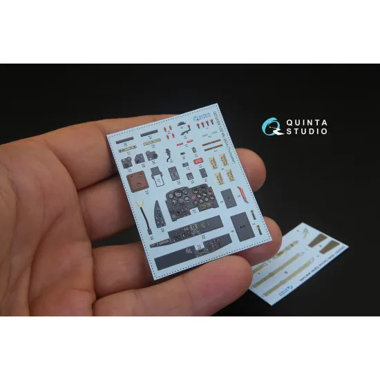 Quinta QD32059 - 1/32 3D-Printed & Coloured Interior for Me-262A Trumpeter Kit