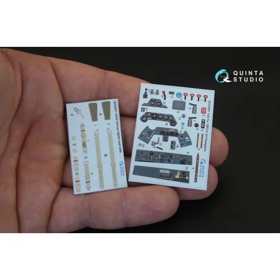Quinta QD32061 - 1/32 3D-Printed colored interior for FW 190D-9 (Hasegawa)