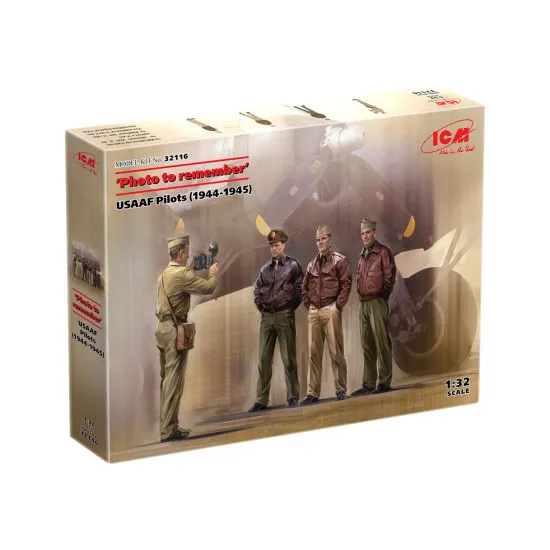 ICM 32116 - 1/32 Photo to remember USAAF Pilots (1944-1945) model kit