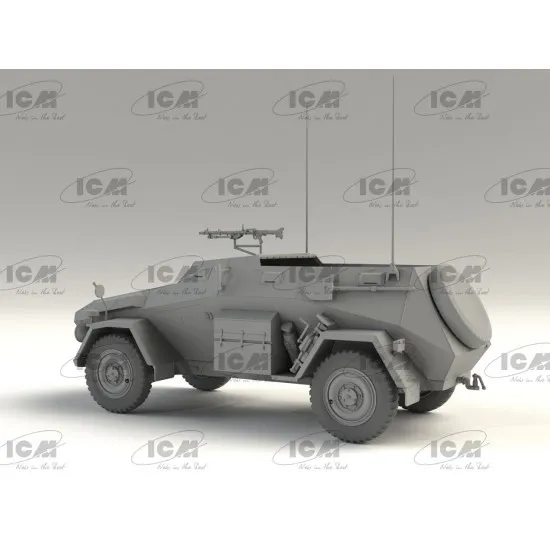 ICM 35112 - 1/35 Sd.Kfz. 247 Ausf.B with MG 34 machine gun scale model kit