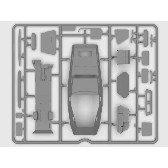 ICM 35112 - 1/35 Sd.Kfz. 247 Ausf.B with MG 34 machine gun scale model kit