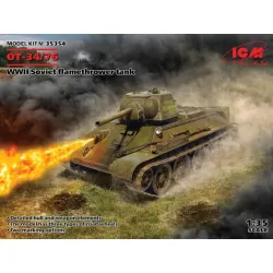 Us Stock Icm 35354 - 1/35 Wwii Soviet Flamethrower Tank Gun Model Kit