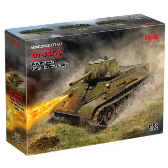 Us Stock Icm 35354 - 1/35 Wwii Soviet Flamethrower Tank Gun Model Kit