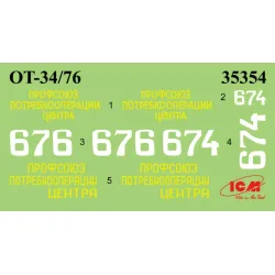 Us Stock Icm 35354 - 1/35 Wwii Soviet Flamethrower Tank Gun Model Kit