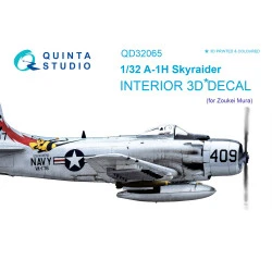 Quinta QD32065 - 1/32 3D-Printed Interior for A-1H Skyraider (ZM SWS kit)