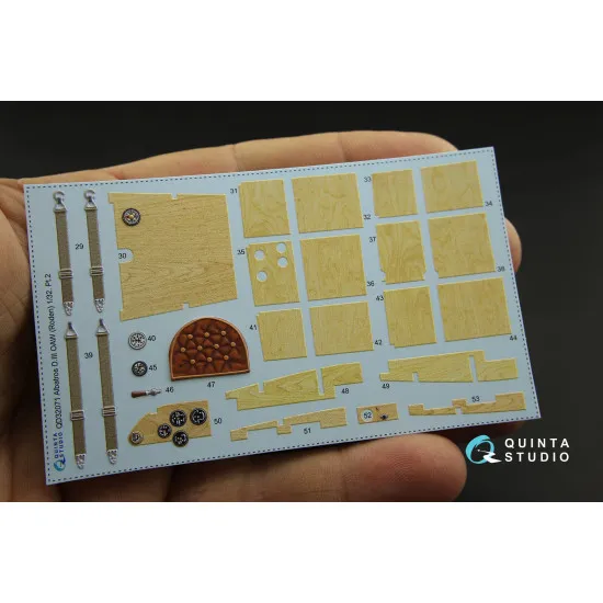 Quinta QD32071 - 1/32 3D-Printed Interior for Albatros D.III OAW (Roden kit)