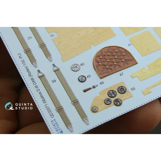 Quinta QD32071 - 1/32 3D-Printed Interior for Albatros D.III OAW (Roden kit)