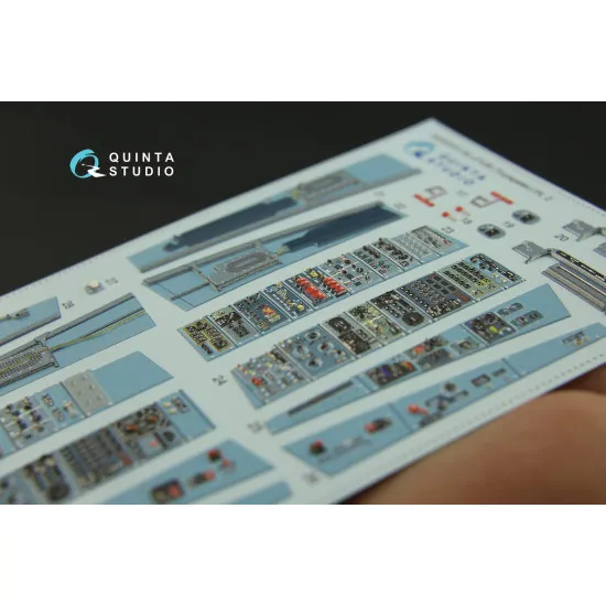 Quinta QD32072 - 1/32 3D-Printed Interior for Su-27UB (Trumpeter kit)