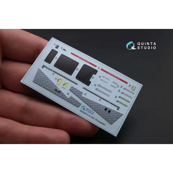 Quinta QD32073 - 1/32 3D-Printed & coloured interior for A-10C Trumpeter kit