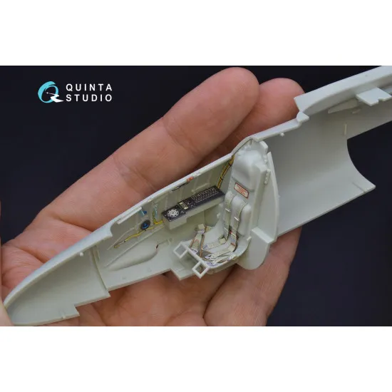 Quinta QD32075 - 1/32 He 162 3D-Printed colored interior for Revell kit