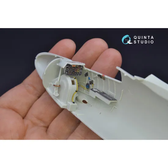 Quinta QD32075 - 1/32 He 162 3D-Printed colored interior for Revell kit