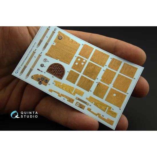 Quinta QD32076 - 1/32 3D-Printed & Coloured Interior for Albatros D.I (Roden kit)