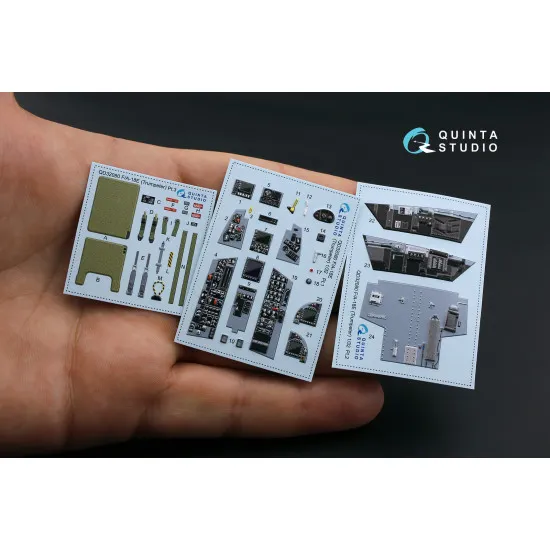 Quinta QD32080 - 1/32 3D-Printed & Coloured Interior for F/A-18E (Trumpeter Kit)