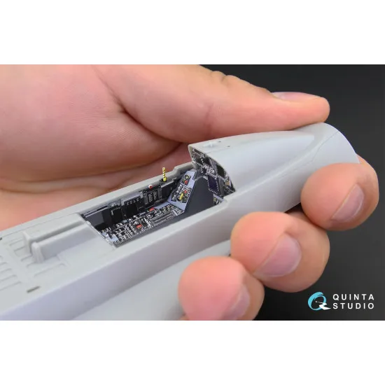 Quinta QD32080 - 1/32 3D-Printed & Coloured Interior for F/A-18E (Trumpeter Kit)